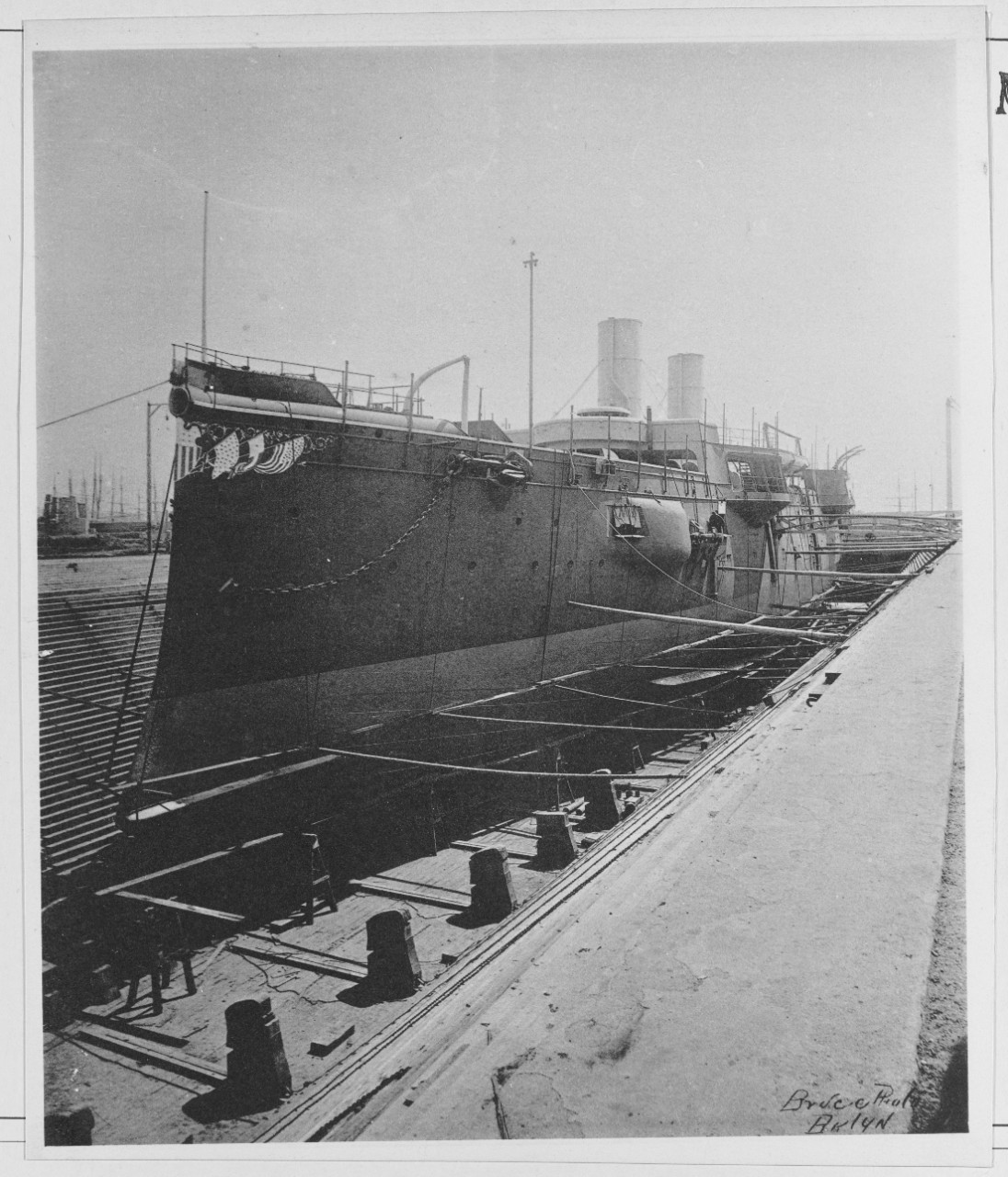Dock No 2 with USS CHICAGO (CA-14).