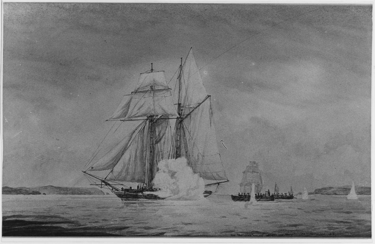 American Schooner JOSEPH AND MARY Captured by HMS NARCISSUS, November 1812