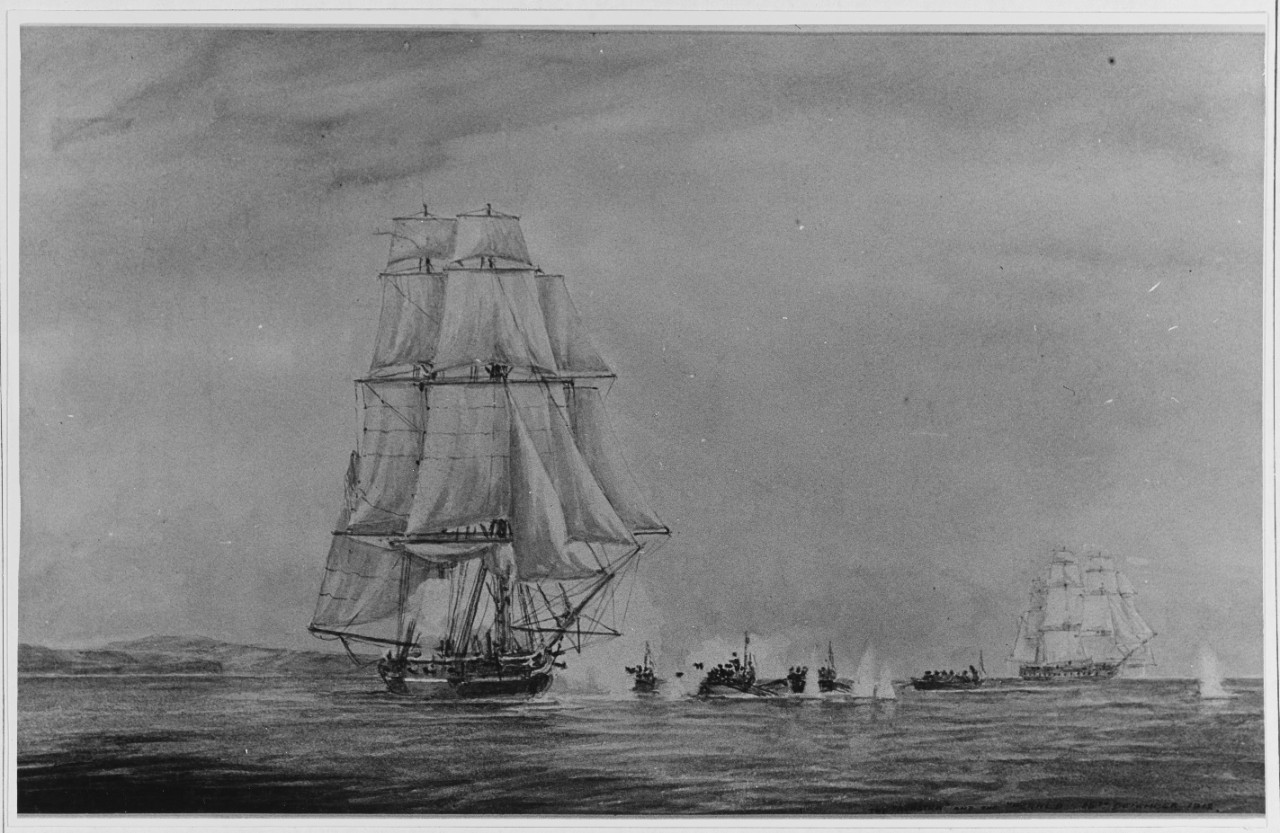 American Brig HERALD Taken by HMS ACASTRA, December 1812
