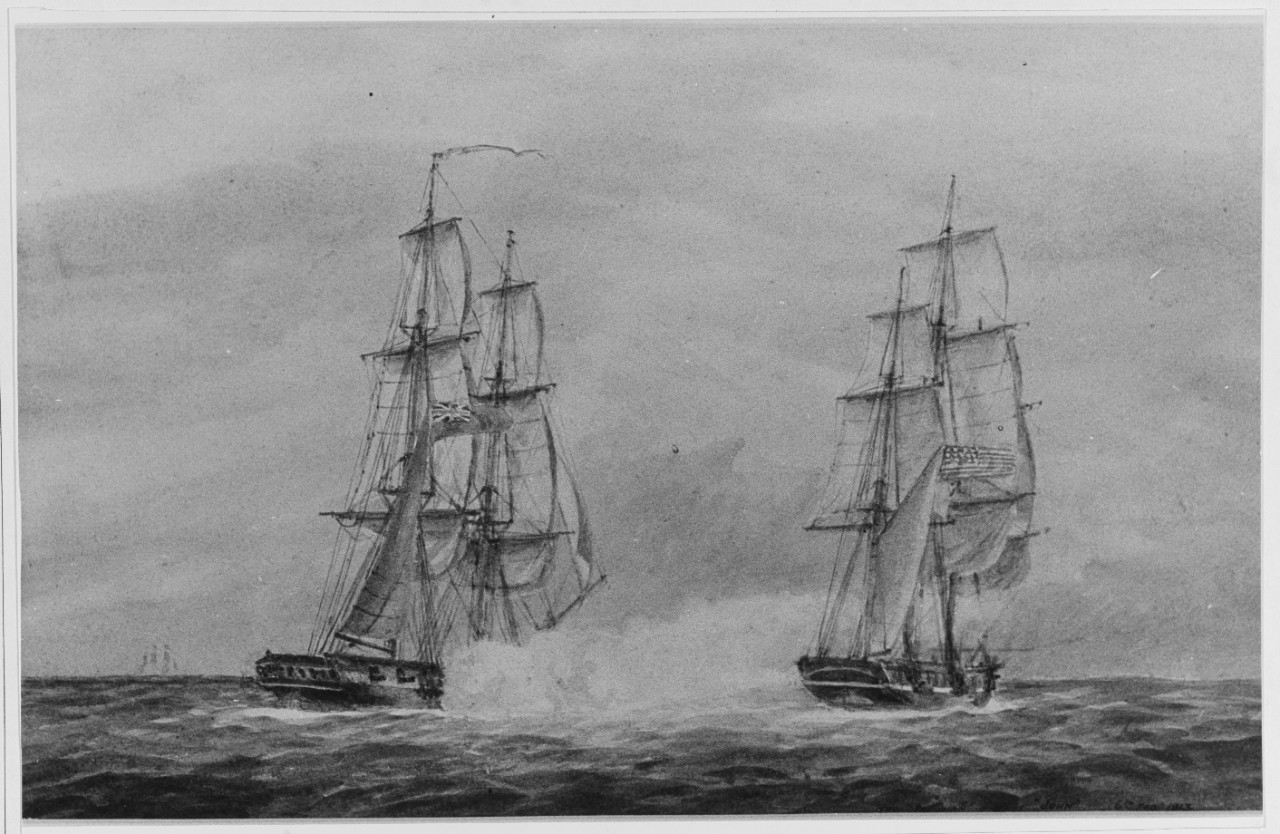 American Privateer JOHN Captured by HMS PERUVIAN, February 1813