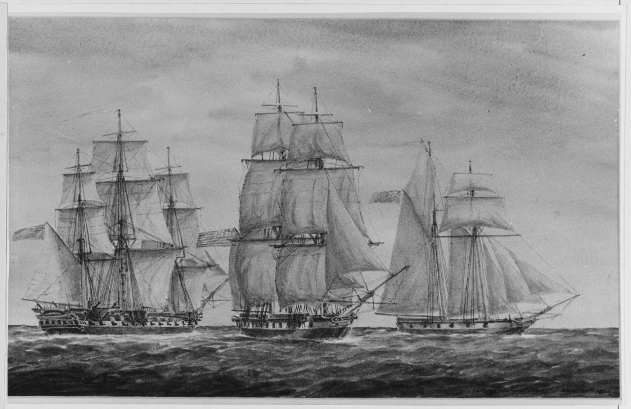 Capture of Sloop USS FROLIC, April 1814