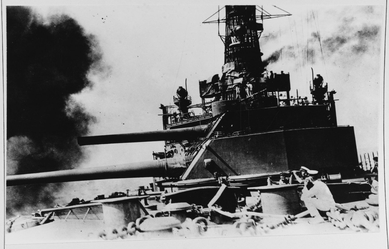 Battleship Firing Turrets