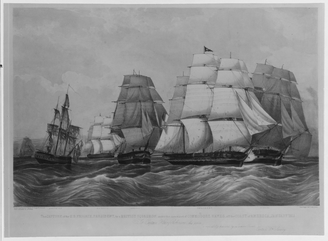 Capture of USS PRESIDENT, 1815