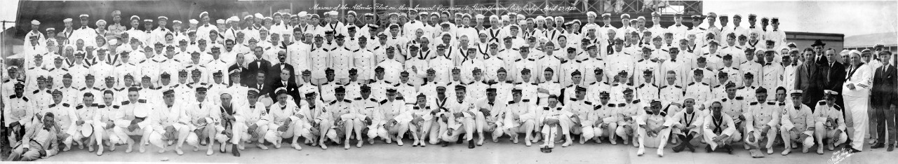 Masons of the Atlantic Fleet on their annual excursion to Guantanamo Bay, Cuba, April 23, 1920