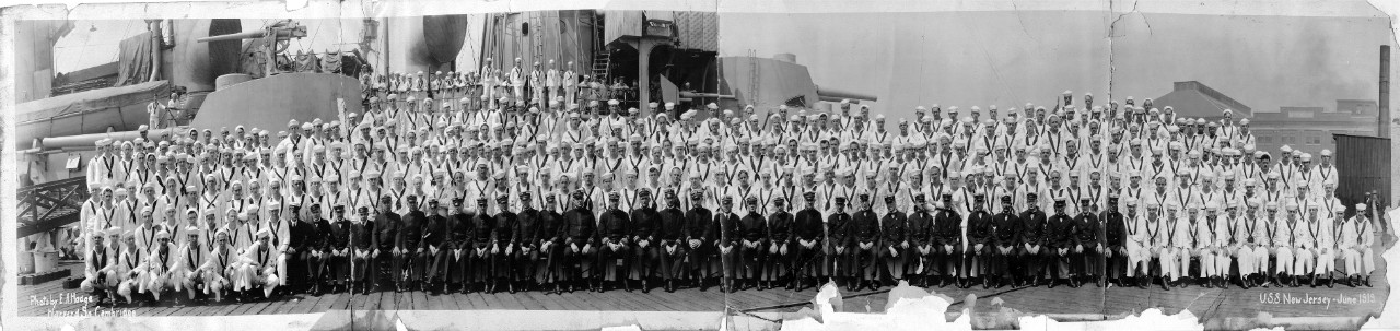 Officers and crew of USS New Jersey (BB-16)
