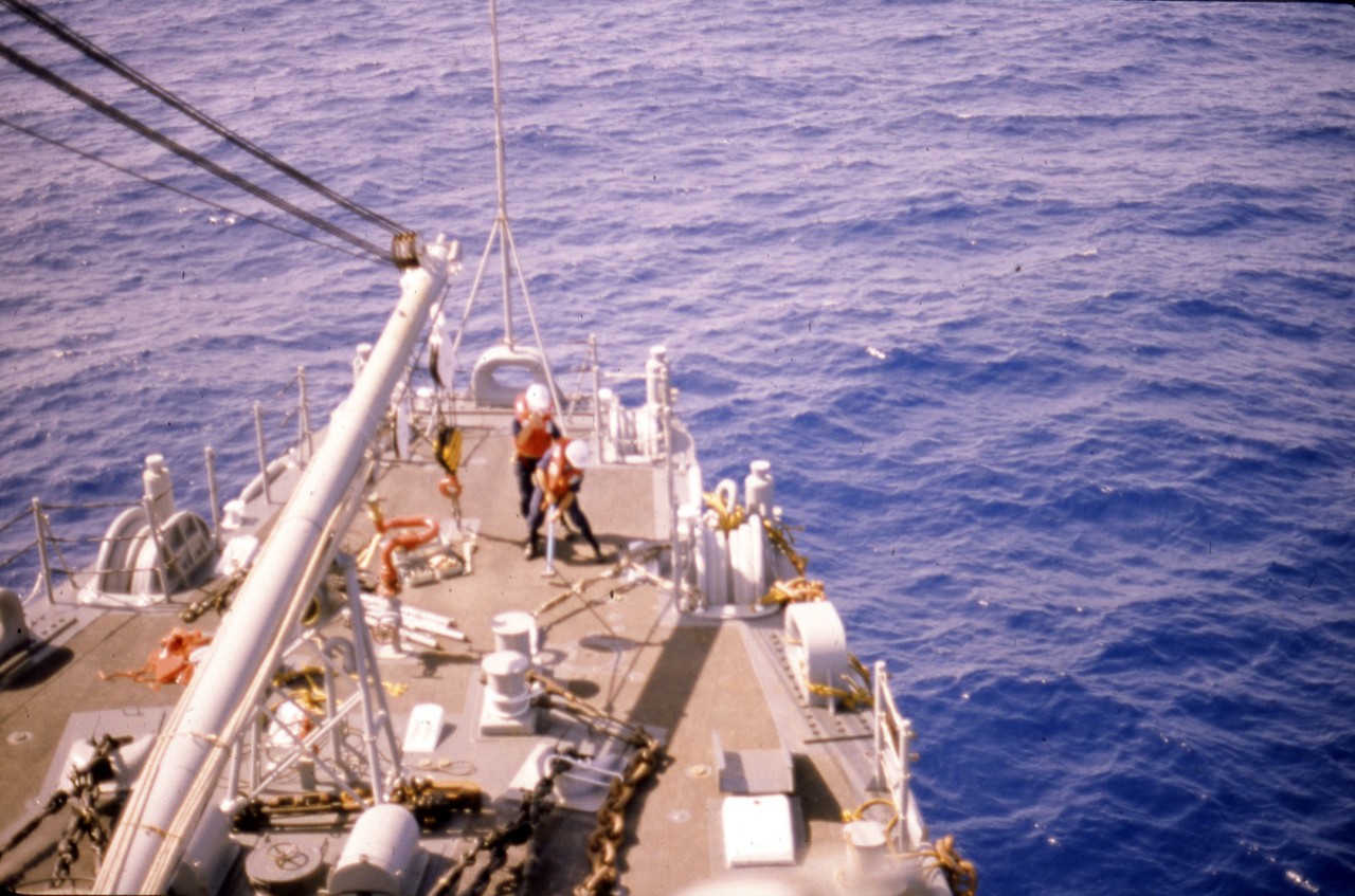 Deck scene on board USS Edenton (ATS-1)