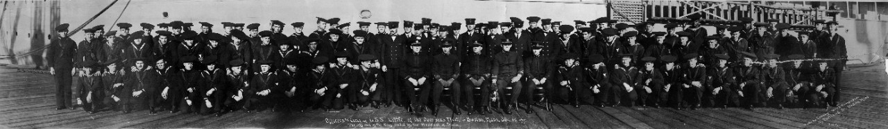 USS Little (DD-79) - officers & crew at Boston, MA, January 25, 1919 