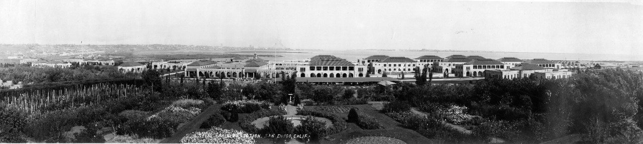 Oversize panoramic of Naval Training Station San Diego, CA