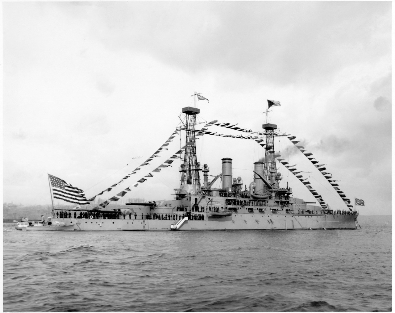 Photo #: 19-N-61-6-25  USS Michigan (BB 27)