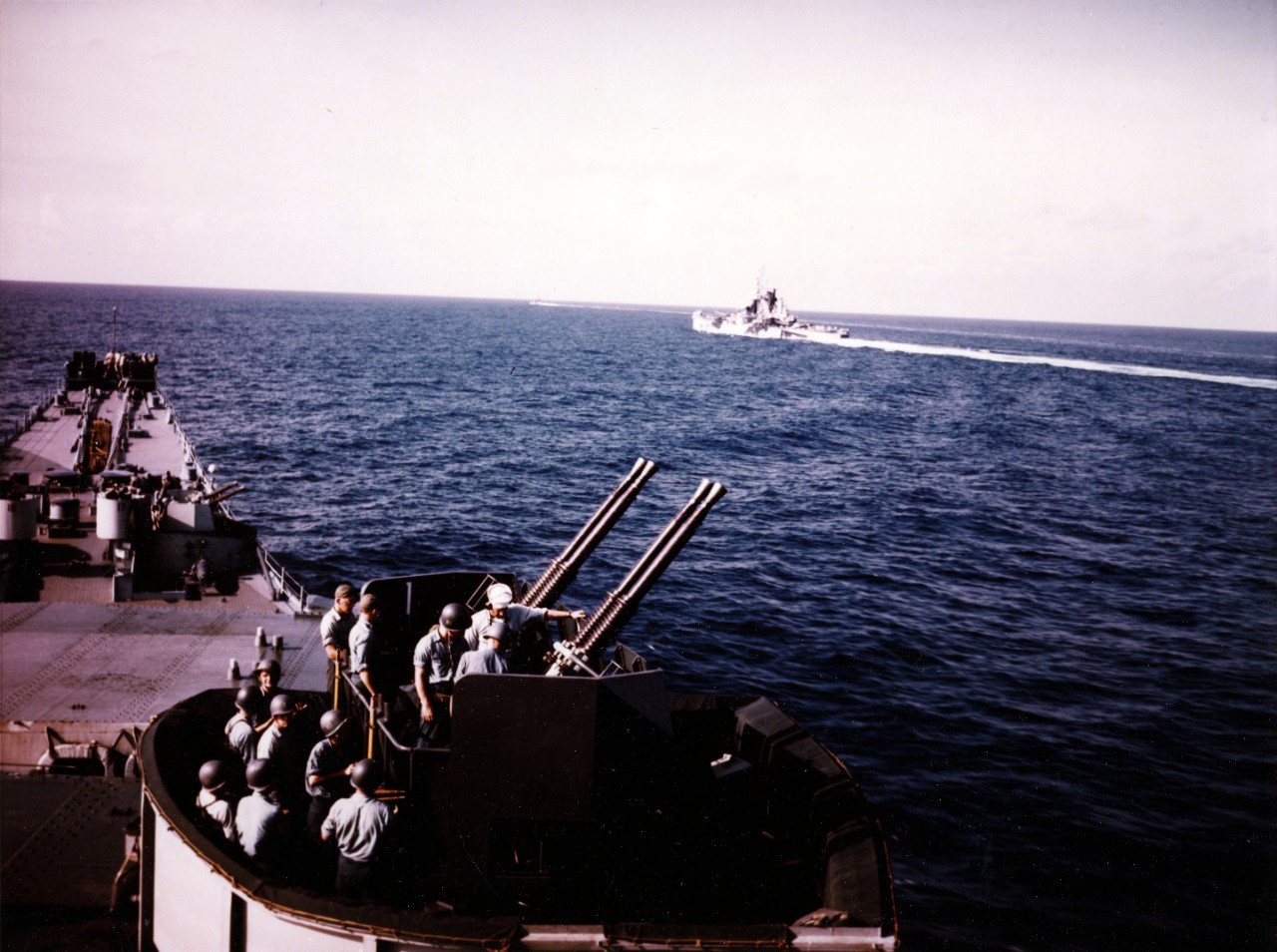 Photo #: 80-G-K-5579 (Color)  USS Missouri (BB-63)