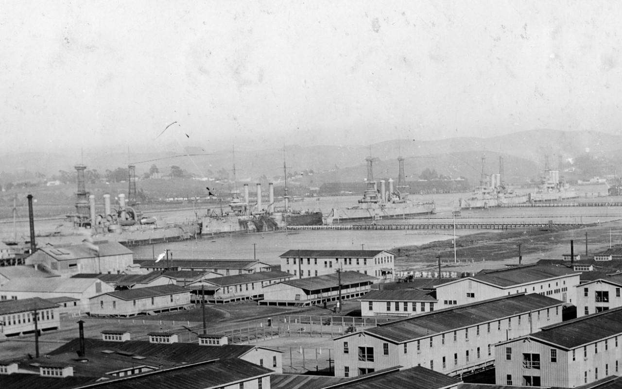Photo #: NH 42520-A  Ships laid up in reserve at Mare Island, California
