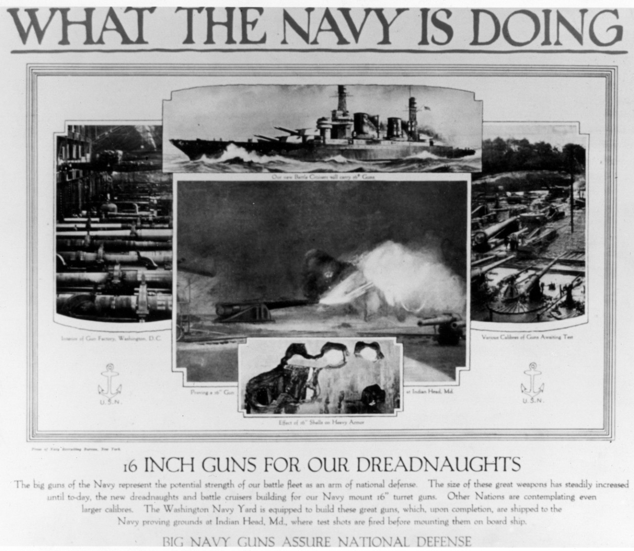 Photo #: 80-WP-1002  &quot;16 Inch Guns for Our Dreadnaughts&quot;