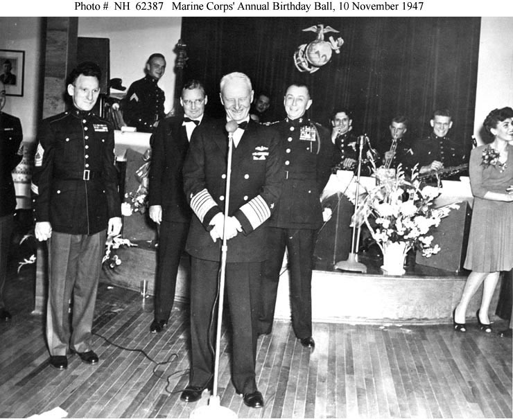 Photo #: NH 62387  U.S. Marine Corps' Annual Birthday Ball, 10 November 1947