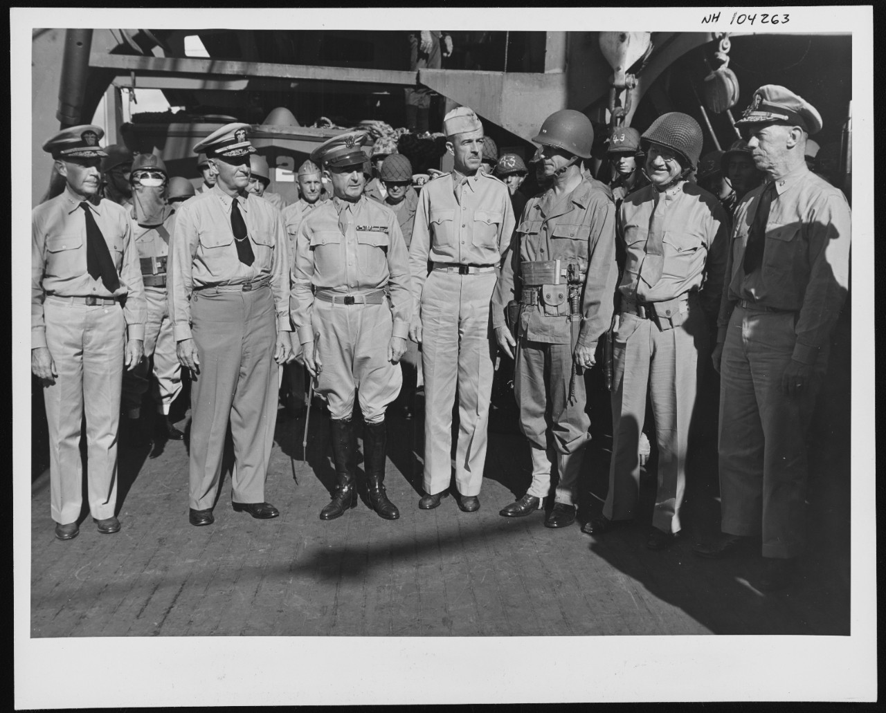 Photo #: NH 104263  &quot;Leaders of the Central Pacific Campaign&quot;