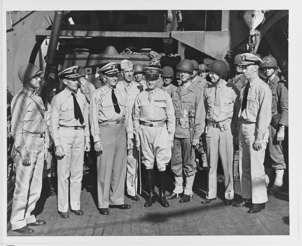 Photo #: NH 62698  &quot;Leaders of the Central Pacific Campaign&quot;