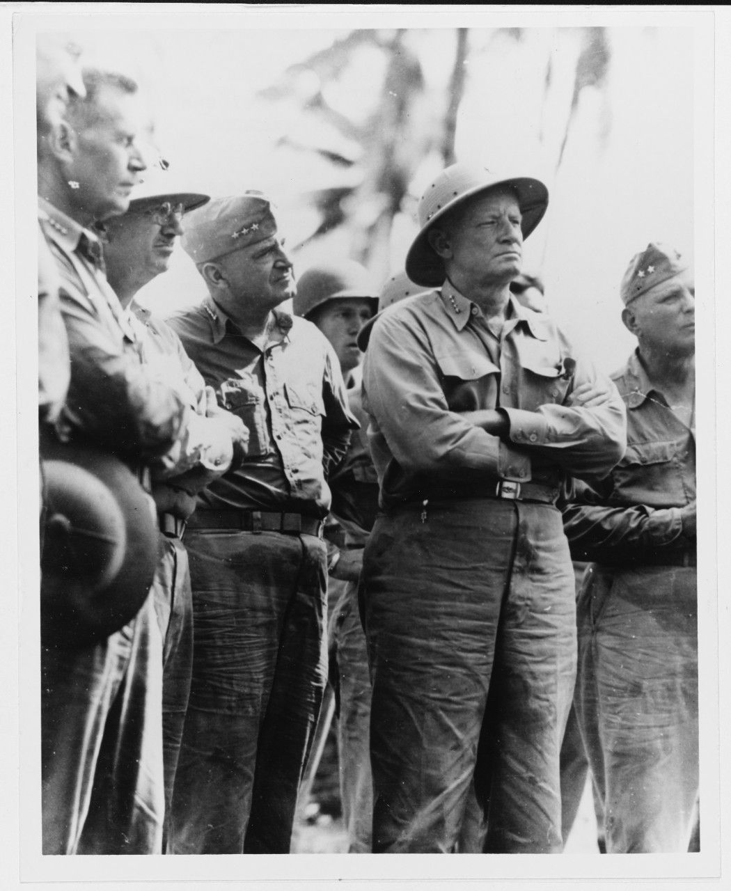 Photo #: NH 58582  Senior Officers on Guam, August 1944
