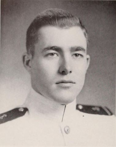 Portrait of Henry Duff Arnold, a Caucasian young adult male in a midshipman's uniform. Picture taken from the 1950 U.S. Naval Academy's yearbook, "Lucky Bag", page 418.