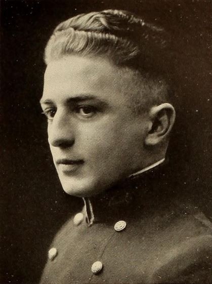 Portrait of Jesse Grant Coward, a Caucasian young adult male in a midshipman's uniform. Picture taken from the 1922 U.S. Naval Academy's yearbook, "Lucky Bag", page 225.